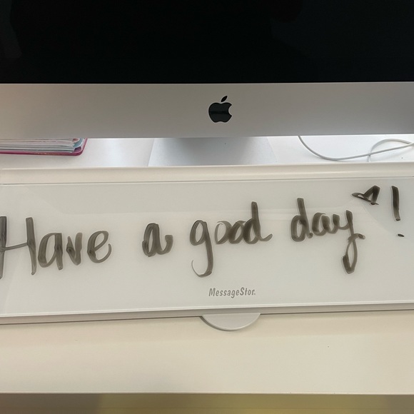 glass desktop whiteboard dry eraser board keyboard stand - Picture 6 of 7